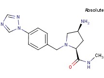 (2S,4S)-4-amino-N-methyl-1-[4-(1H-1,2,4-triazol-1-yl)benzyl]pyrrolidine-2-carboxamide