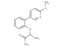 2-[2-(6-methoxypyridin-3-yl)phenoxy]propanamide