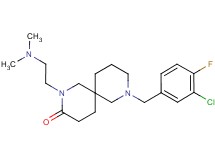 8-(3-chloro-4-fluorobenzyl)-2-[2-(dimethylamino)ethyl]-2,8-diazaspiro[5.5]undecan-3-one