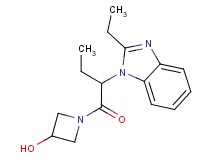 1-[2-(2-ethyl-1H-benzimidazol-1-yl)butanoyl]-3-azetidinol