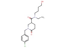 1-(4-chlorobenzyl)-N-ethyl-N-(4-hydroxybutyl)-6-oxo-3-piperidinecarboxamide