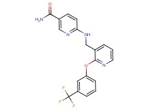6-[({2-[3-(trifluoromethyl)phenoxy]-3-pyridinyl}methyl)amino]nicotinamide