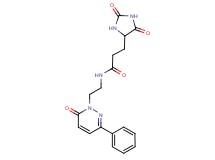 3-(2,5-dioxo-4-imidazolidinyl)-N-[2-(6-oxo-3-phenyl-1(6H)-pyridazinyl)ethyl]propanamide