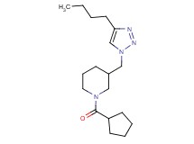 3-[(4-butyl-1H-1,2,3-triazol-1-yl)methyl]-1-(cyclopentylcarbonyl)piperidine