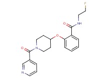 N-(2-fluoroethyl)-2-{[1-(pyridin-3-ylcarbonyl)piperidin-4-yl]oxy}benzamide