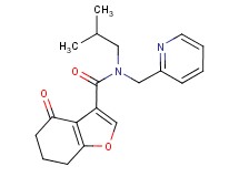 N-isobutyl-4-oxo-N-(pyridin-2-ylmethyl)-4,5,6,7-tetrahydro-1-benzofuran-3-carboxamide