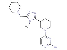4-{3-[4-methyl-5-(piperidin-1-ylmethyl)-4H-1,2,4-triazol-3-yl]piperidin-1-yl}pyrimidin-2-amine