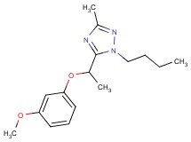 1-butyl-5-[1-(3-methoxyphenoxy)ethyl]-3-methyl-1H-1,2,4-triazole
