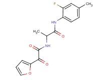 N~1~-(2-fluoro-4-methylphenyl)-N~2~-[2-furyl(oxo)acetyl]alaninamide
