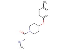 N-methyl-2-[4-(4-methylphenoxy)-1-piperidinyl]-2-oxoethanamine hydrochloride