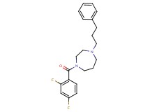 1-(2,4-difluorobenzoyl)-4-(3-phenylpropyl)-1,4-diazepane