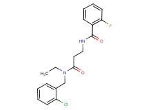 N-{3-[(2-chlorobenzyl)(ethyl)amino]-3-oxopropyl}-2-fluorobenzamide