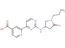 2-{2-[(5-oxo-1-propylpyrrolidin-3-yl)amino]pyrimidin-4-yl}isonicotinic acid