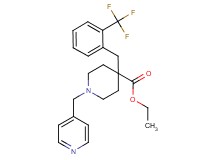 ethyl 1-(4-pyridinylmethyl)-4-[2-(trifluoromethyl)benzyl]-4-piperidinecarboxylate