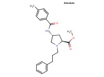 methyl (4R)-4-[(4-methylbenzoyl)amino]-1-(3-phenylpropyl)-L-prolinate