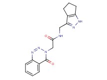 2-(4-oxo-1,2,3-benzotriazin-3(4H)-yl)-N-(1,4,5,6-tetrahydrocyclopenta[c]pyrazol-3-ylmethyl)acetamide