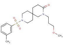 2-(3-methoxypropyl)-9-[(3-methylphenyl)sulfonyl]-2,9-diazaspiro[5.5]undecan-3-one