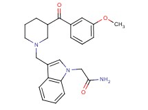 2-(3-{[3-(3-methoxybenzoyl)-1-piperidinyl]methyl}-1H-indol-1-yl)acetamide