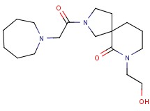 2-(1-azepanylacetyl)-7-(2-hydroxyethyl)-2,7-diazaspiro[4.5]decan-6-one