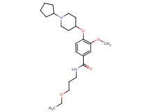 4-[(1-cyclopentyl-4-piperidinyl)oxy]-N-(3-ethoxypropyl)-3-methoxybenzamide