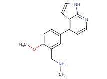 1-[2-methoxy-5-(1H-pyrrolo[2,3-b]pyridin-4-yl)phenyl]-N-methylmethanamine