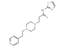 3-[4-(2-pyridin-4-ylethyl)piperazin-1-yl]-N-1,3-thiazol-2-ylpropanamide