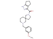 7-(3-methoxybenzyl)-2-(1,4,5,6-tetrahydrocyclopenta[c]pyrazol-3-ylcarbonyl)-2,7-diazaspiro[4.5]decane