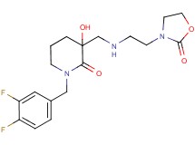 1-(3,4-difluorobenzyl)-3-hydroxy-3-({[2-(2-oxo-1,3-oxazolidin-3-yl)ethyl]amino}methyl)piperidin-2-one