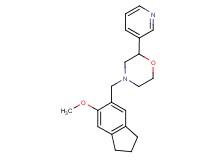 4-[(6-methoxy-2,3-dihydro-1H-inden-5-yl)methyl]-2-pyridin-3-ylmorpholine