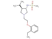 N-{(3S*,4R*)-1-[2-(2-ethylphenoxy)ethyl]-4-isopropyl-3-pyrrolidinyl}methanesulfonamide