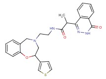 2-(4-oxo-3,4-dihydro-1-phthalazinyl)-N-{2-[2-(3-thienyl)-2,3-dihydro-1,4-benzoxazepin-4(5H)-yl]ethyl}propanamide