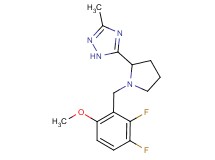 5-[1-(2,3-difluoro-6-methoxybenzyl)pyrrolidin-2-yl]-3-methyl-1H-1,2,4-triazole