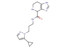 N-[3-(5-cyclopropyl-1H-pyrazol-1-yl)propyl]-4,5,6,7-tetrahydro-1H-imidazo[4,5-c]pyridine-4-carboxamide dihydrochloride
