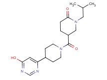 5-{[4-(6-hydroxypyrimidin-4-yl)piperidin-1-yl]carbonyl}-1-isobutylpiperidin-2-one