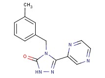 4-(3-methylbenzyl)-5-pyrazin-2-yl-2,4-dihydro-3H-1,2,4-triazol-3-one
