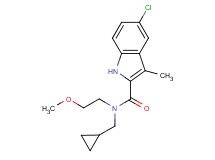 5-chloro-N-(cyclopropylmethyl)-N-(2-methoxyethyl)-3-methyl-1H-indole-2-carboxamide