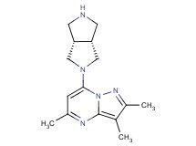 7-[rel-(3aR,6aS)-hexahydropyrrolo[3,4-c]pyrrol-2(1H)-yl]-2,3,5-trimethylpyrazolo[1,5-a]pyrimidine dihydrochloride