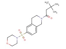 2-(3,3-dimethylbutanoyl)-6-(morpholin-4-ylsulfonyl)-1,2,3,4-tetrahydroisoquinoline
