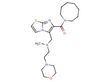 N-{[6-(1-azocanylcarbonyl)imidazo[2,1-b][1,3]thiazol-5-yl]methyl}-N-methyl-2-(4-morpholinyl)ethanamine