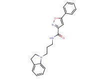 N-[3-(2,3-dihydro-1H-indol-1-yl)propyl]-5-phenyl-3-isoxazolecarboxamide