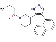 1-butyryl-3-[4-(1-naphthyl)-1H-pyrazol-5-yl]piperidine
