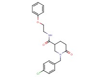 1-(4-chlorobenzyl)-6-oxo-N-(2-phenoxyethyl)-3-piperidinecarboxamide