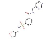 N-(pyrimidin-4-ylmethyl)-3-{[(tetrahydrofuran-3-ylmethyl)amino]sulfonyl}benzamide