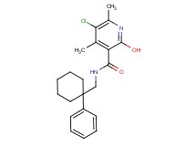 5-chloro-2-hydroxy-4,6-dimethyl-N-[(1-phenylcyclohexyl)methyl]nicotinamide