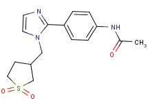 N-(4-{1-[(1,1-dioxidotetrahydro-3-thienyl)methyl]-1H-imidazol-2-yl}phenyl)acetamide