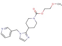2-methoxyethyl 4-[1-(3-pyridinylmethyl)-1H-imidazol-2-yl]-1-piperidinecarboxylate