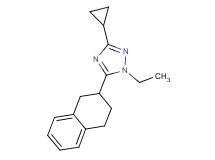 3-cyclopropyl-1-ethyl-5-(1,2,3,4-tetrahydronaphthalen-2-yl)-1H-1,2,4-triazole