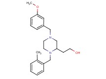 2-[4-(3-methoxybenzyl)-1-(2-methylbenzyl)-2-piperazinyl]ethanol