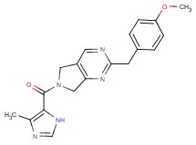 2-(4-methoxybenzyl)-6-[(4-methyl-1H-imidazol-5-yl)carbonyl]-6,7-dihydro-5H-pyrrolo[3,4-d]pyrimidine