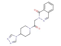2-{2-oxo-2-[4-(4H-1,2,4-triazol-4-yl)-1-piperidinyl]ethyl}-1(2H)-phthalazinone